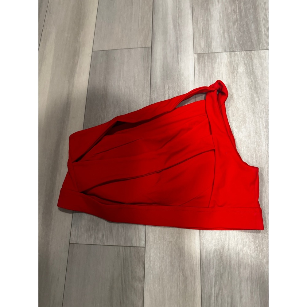 KIAVA Asymmetric One Shoulder Bikini Top Sports Bra Strappy Gym to Swim XL NWOT - Picture 11 of 15